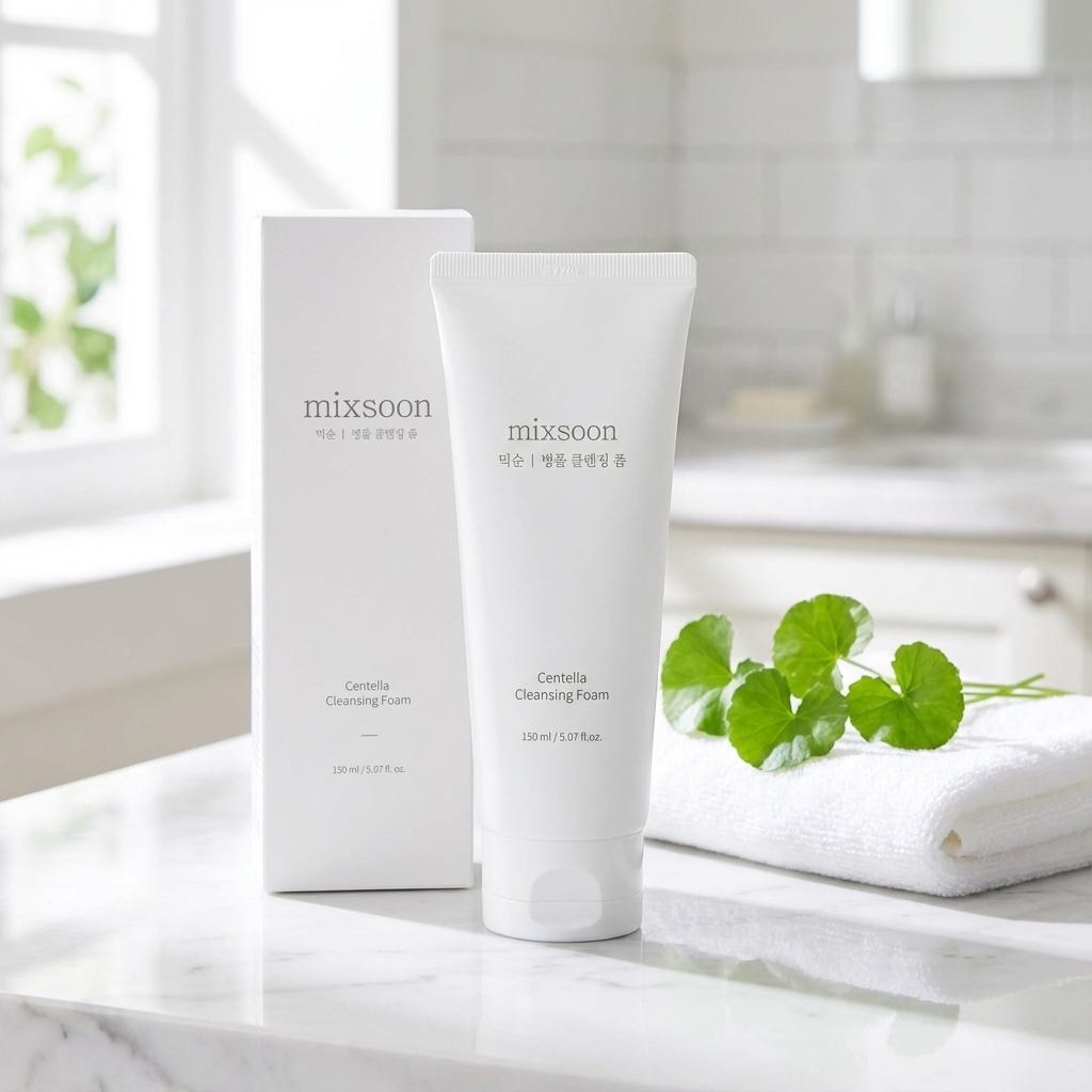 Mixsoon Centella – Nettoyant & Soin Hydratant Apaisant à la Centella | Peaux Sensibles et Mixtes